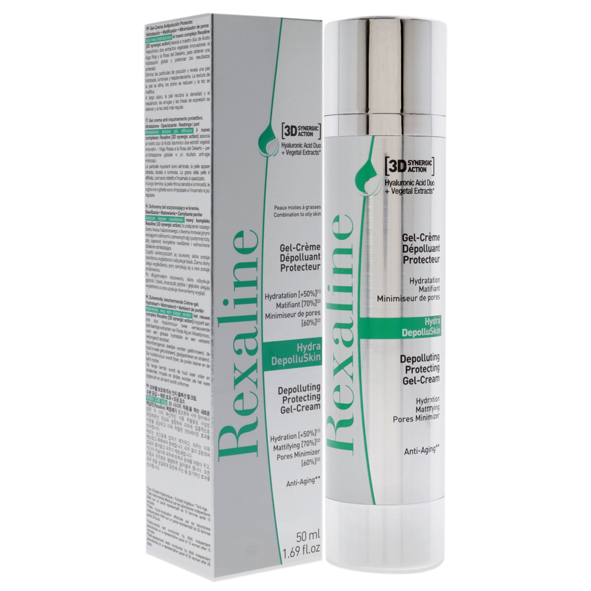 Hydra-DepolluSkin Depolluting Protecting Gel-Cream by Rexaline for Unisex - 1.69 oz Cream, See Description, alternate image number 4