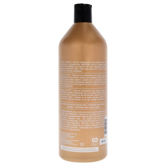 All Soft Conditioner-NP by Redken for Unisex - 33.8 oz Conditioner, See Description, alternate image number 2