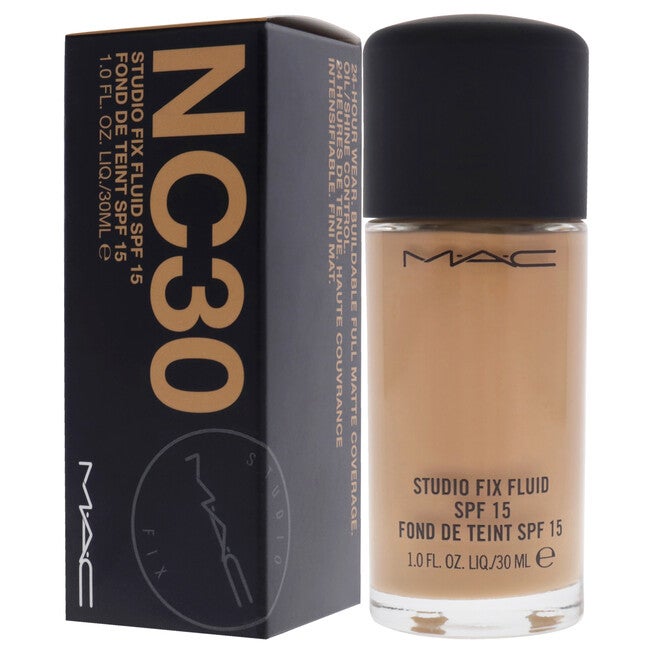 Studio Fix Fluid SPF 15 - NC30 by MAC for Women - 1 oz Foundation, , alternate image number 7