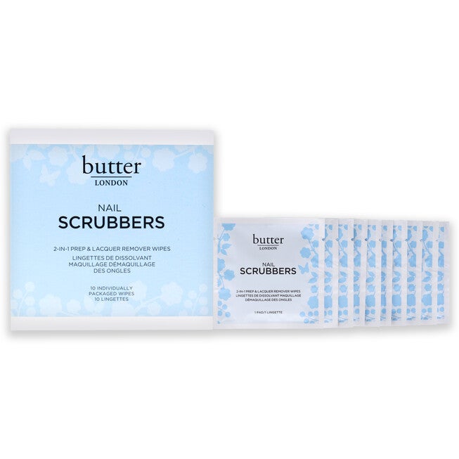 Nail Scrubbers by Butter London for Women - 10 Pc Wipes, NA, hi-res image number null