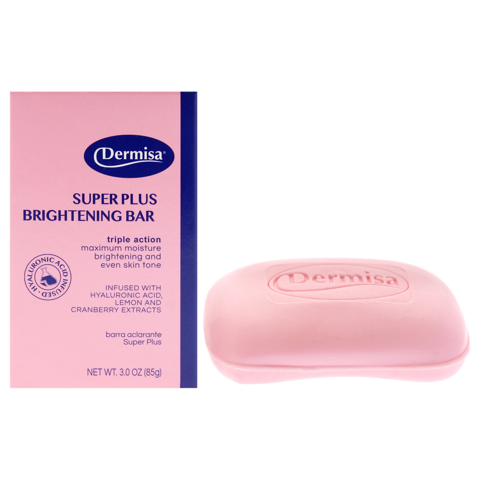 Super Plus Brightening Bar by Dermisa for Unisex - 3 oz Bar Soap, See Description, hi-res image number 0