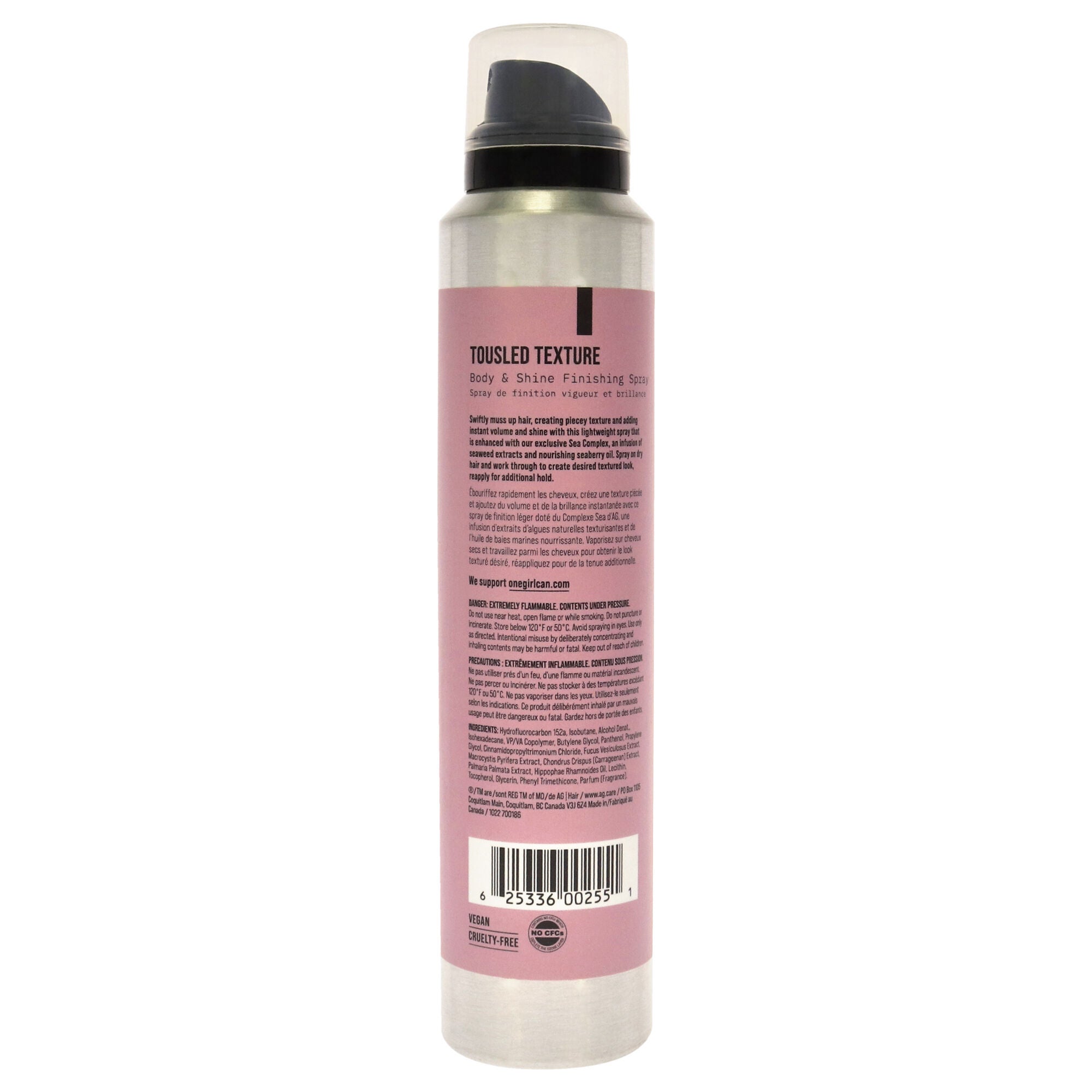 Tousled Texture Finishing Spray by AG Hair Cosmetics for Unisex - 5 oz Hair Spray, See Description, alternate image number 2