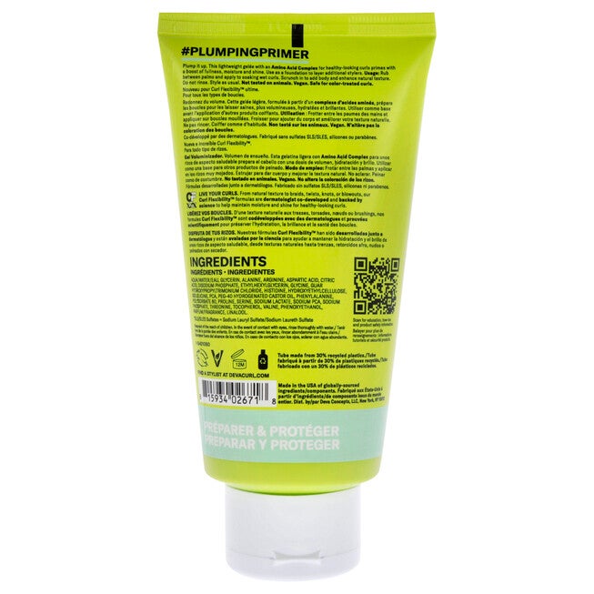 Plumping Primer Gel-NP by DevaCurl for Unisex - 5 oz Gel, , alternate image number null