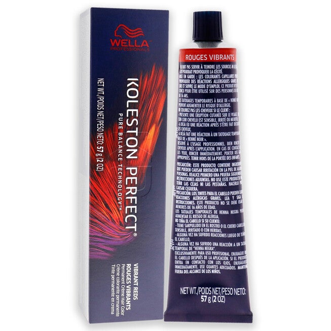 Koleston Perfect Permanent Creme Hair Color - 77 44 Intense Medium Blonde-Red Red by Wella for Unisex - 2 oz Hair Color, , alternate image number null