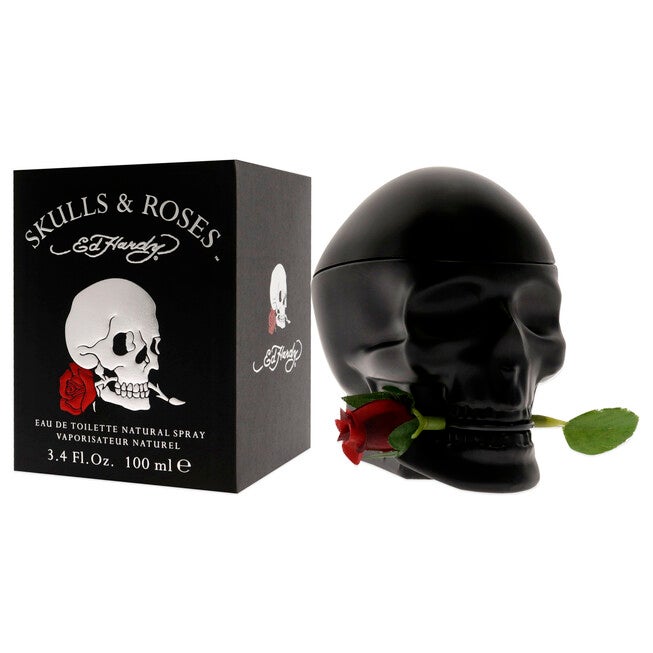 Ed Hardy Skulls and Roses by Christian Audigier for Men - 3.4 oz EDT Spray, , alternate image number null