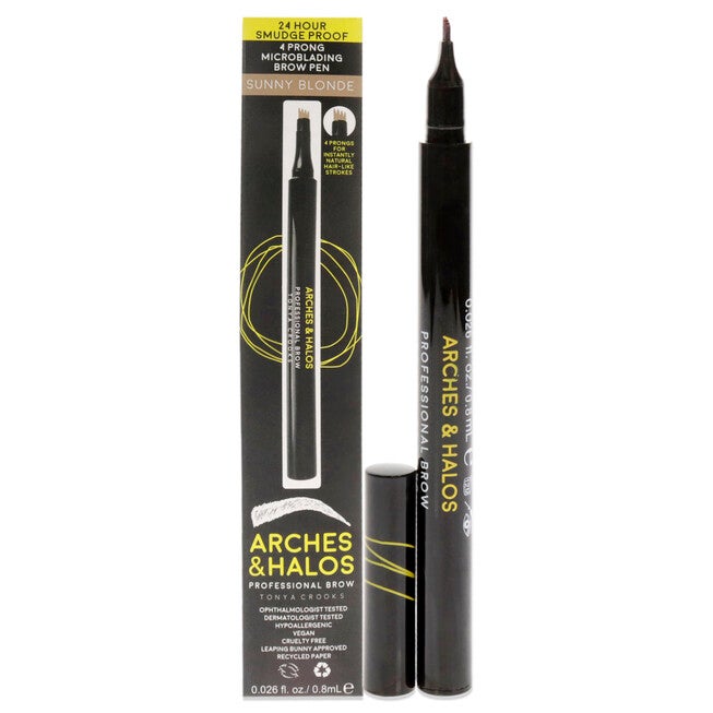 Microblading Brow Shaping Pen - Sunny Blonde by Arches and Halos for Women - 0.026 oz Eyebrow Pen, NA, hi-res image number null