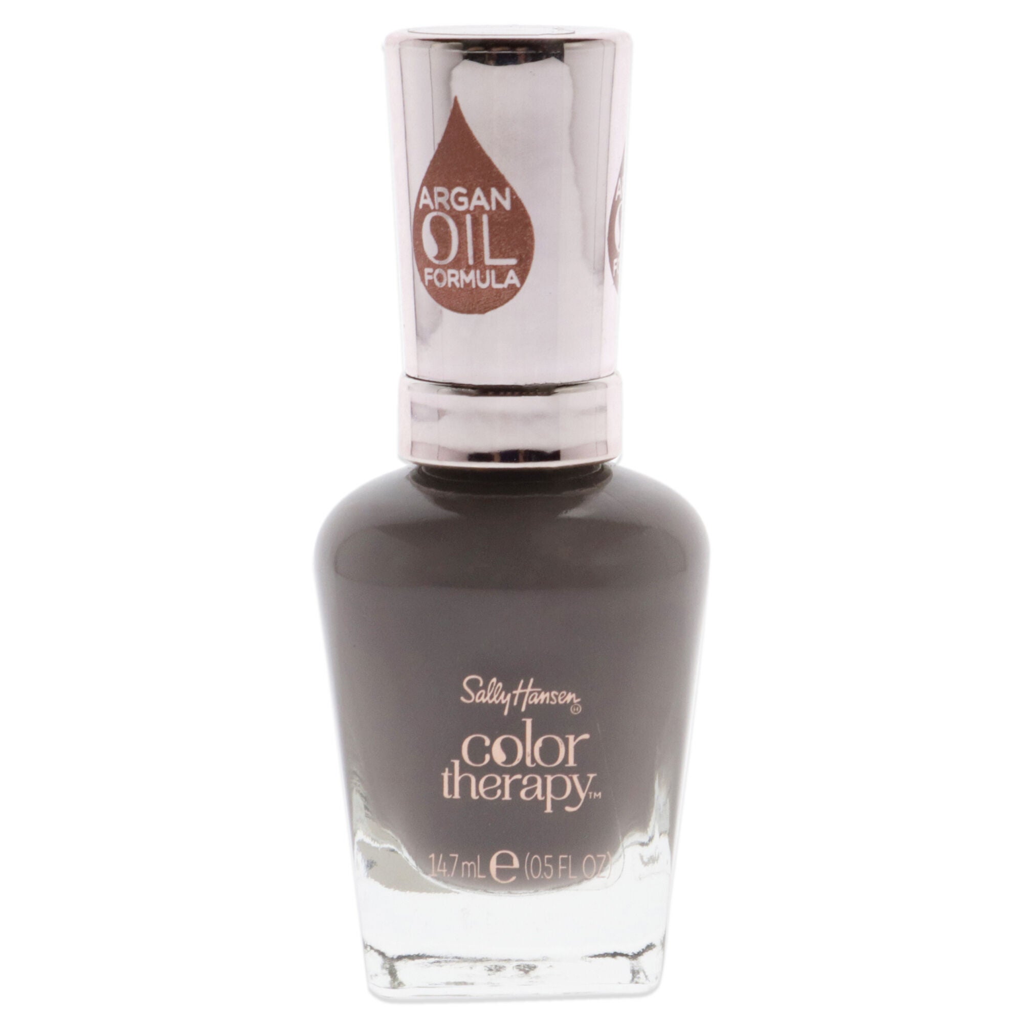 Color Therapy Nail Polish - 141 Slate Escape by Sally Hansen for Women - 0.5 oz Nail Polish, Brown, hi-res image number 0