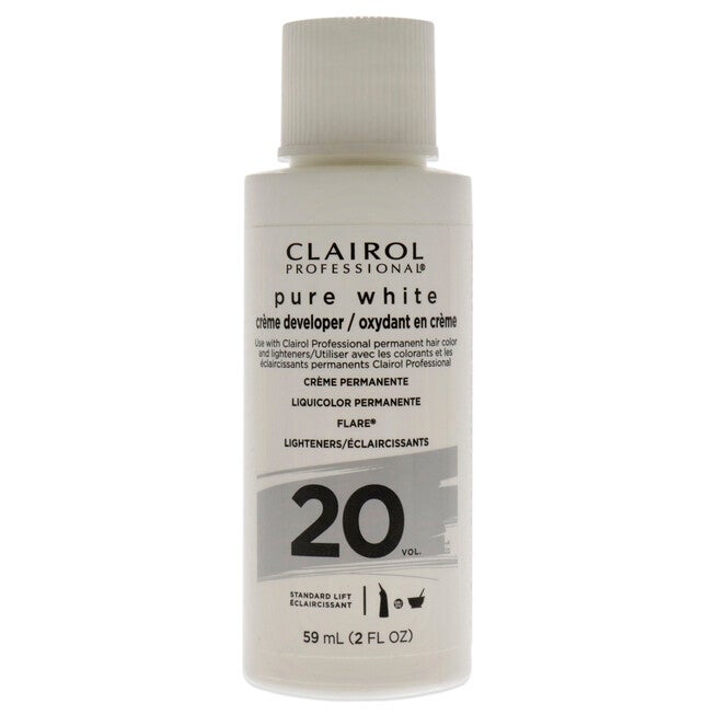 Pure White 20 Volume Creme Developer by Clairol for Unisex - 2 oz Lightener, NA, hi-res image number null