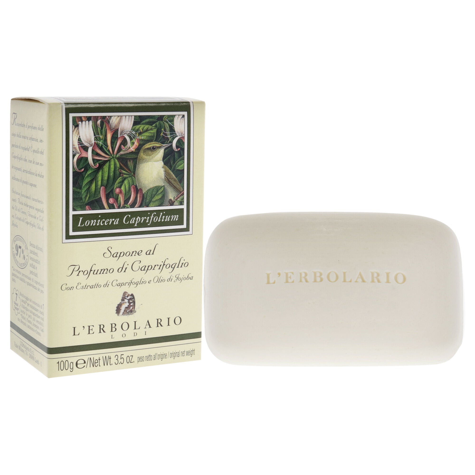 Honeysuckle Perfumed Soap by LErbolario for Unisex - 3.5 oz Soap, See Description, alternate image number 1