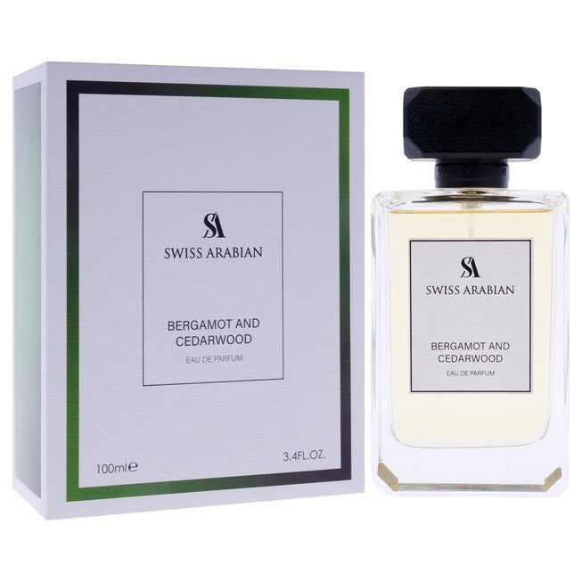 Bergamot and Cedarwood by Swiss Arabian for Men - 3.4 oz EDP Spray, , alternate image number null