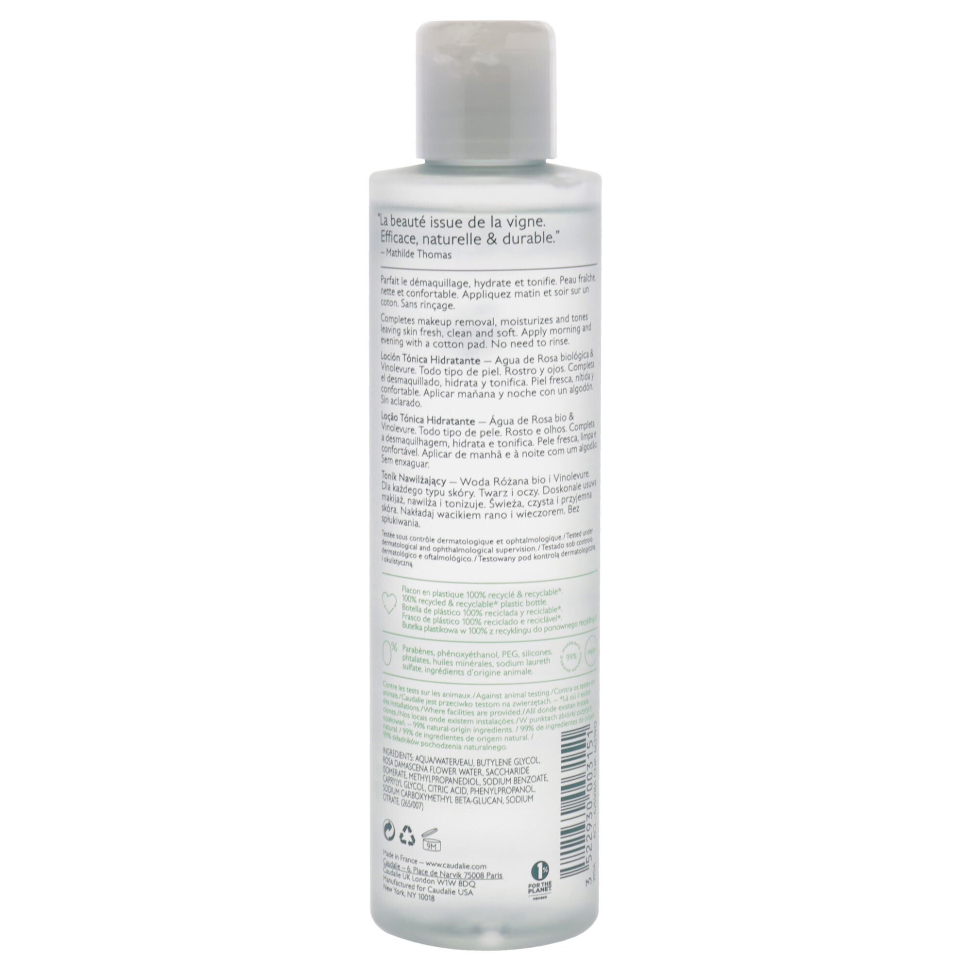 Lotion Tonique Hydratante by Caudalie for Women - 6.7 oz Toner, See Description, alternate image number 2