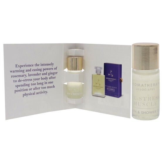 De-Stress Muscle Bath and Shower Oil by Aromatherapy Associates for Unisex - 3 ml Shower Oil, , alternate image number null