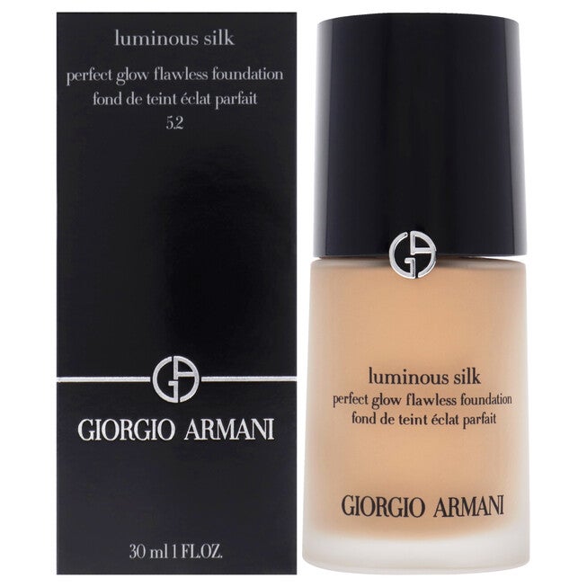 Luminous Silk Foundation - 5.2 Light to Medium Peach by Giorgio Armani for Women - 1 oz Foundation, NA, hi-res image number null