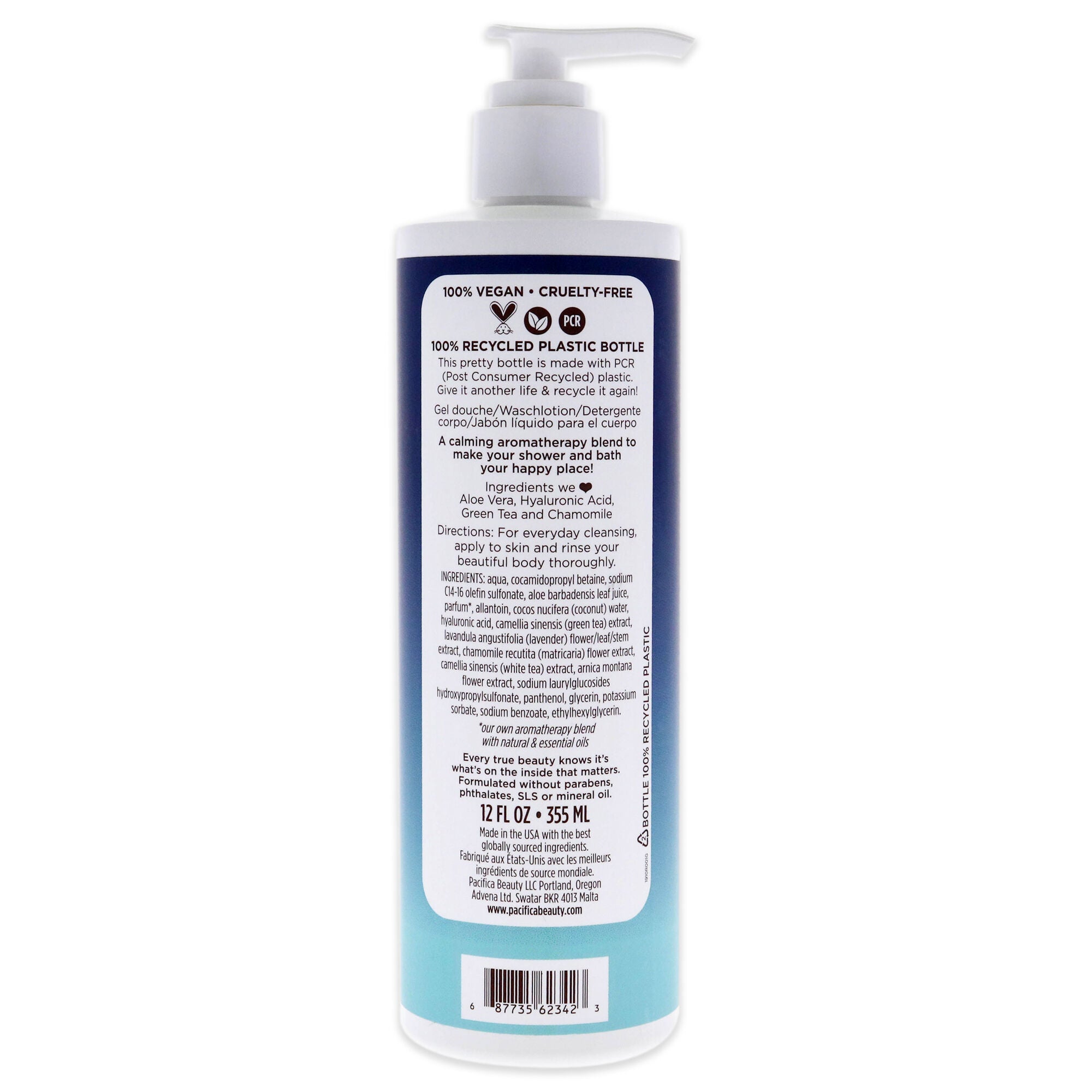 Coconut Cream Body Wash by Pacifica for Unisex - 12 oz Body Wash, See Description, alternate image number 2