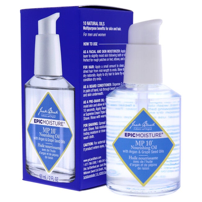 Epic Moisture MP10 Nourishing Oil by Jack Black for Unisex - 2 oz Oil, NA, alternate image number null