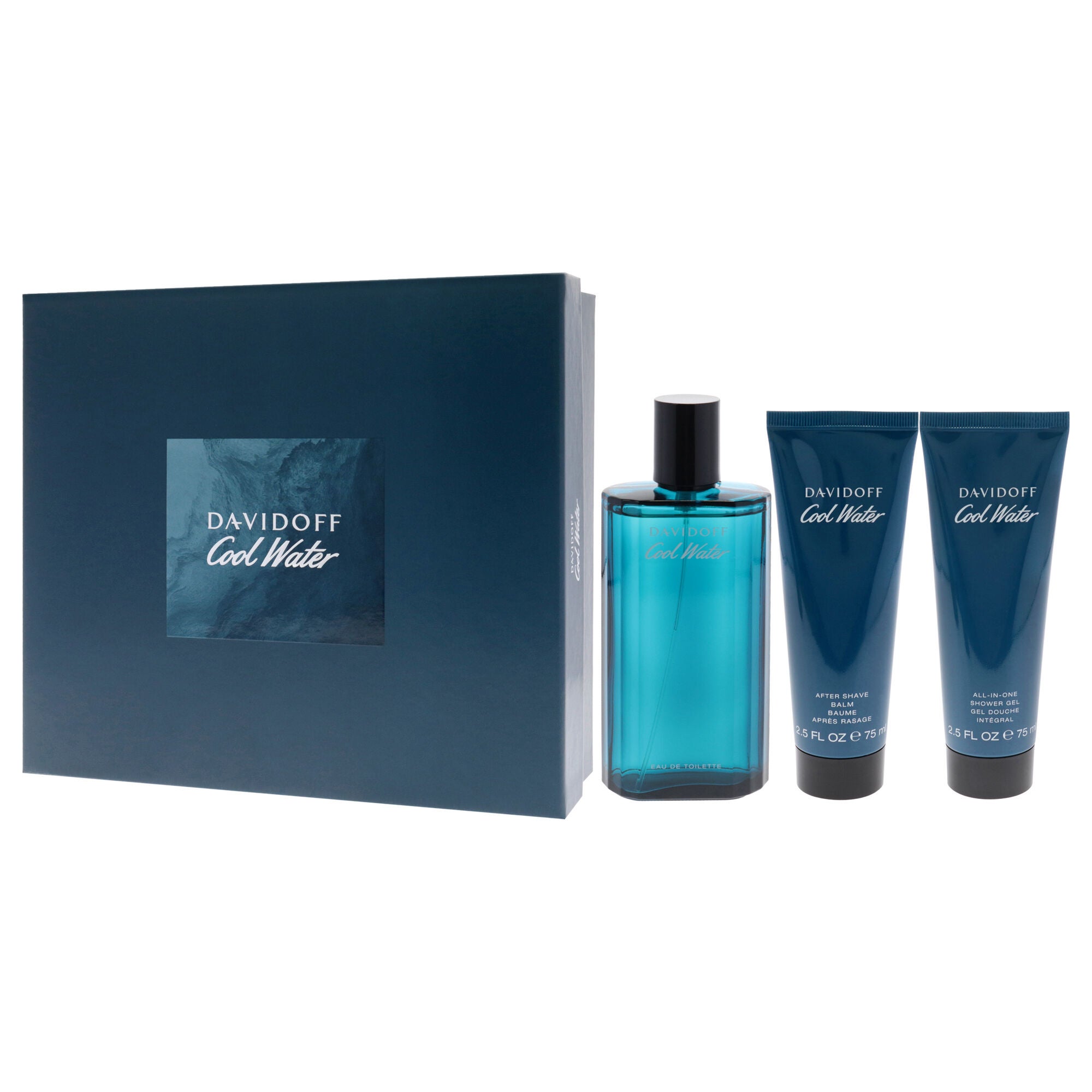 Cool Water by Davidoff for Men - 3 Pc Gift Set 4.2oz EDT Spray, 2.5oz Shower Gel, 2.5oz After Shave Balm, , alternate image number 8