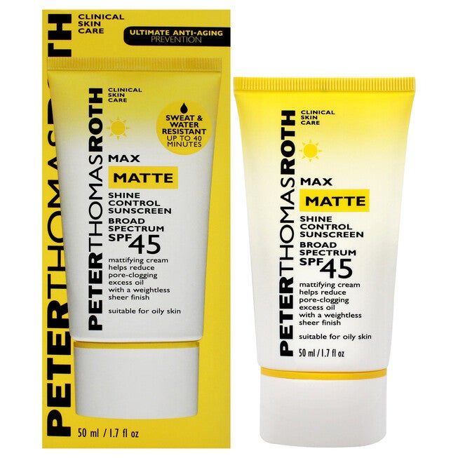 Max Matte Shine Control Sunscreen SPF 45 by Peter Thomas Roth for Unisex - 1.7 oz Sunscreen, NA, hi-res image number null