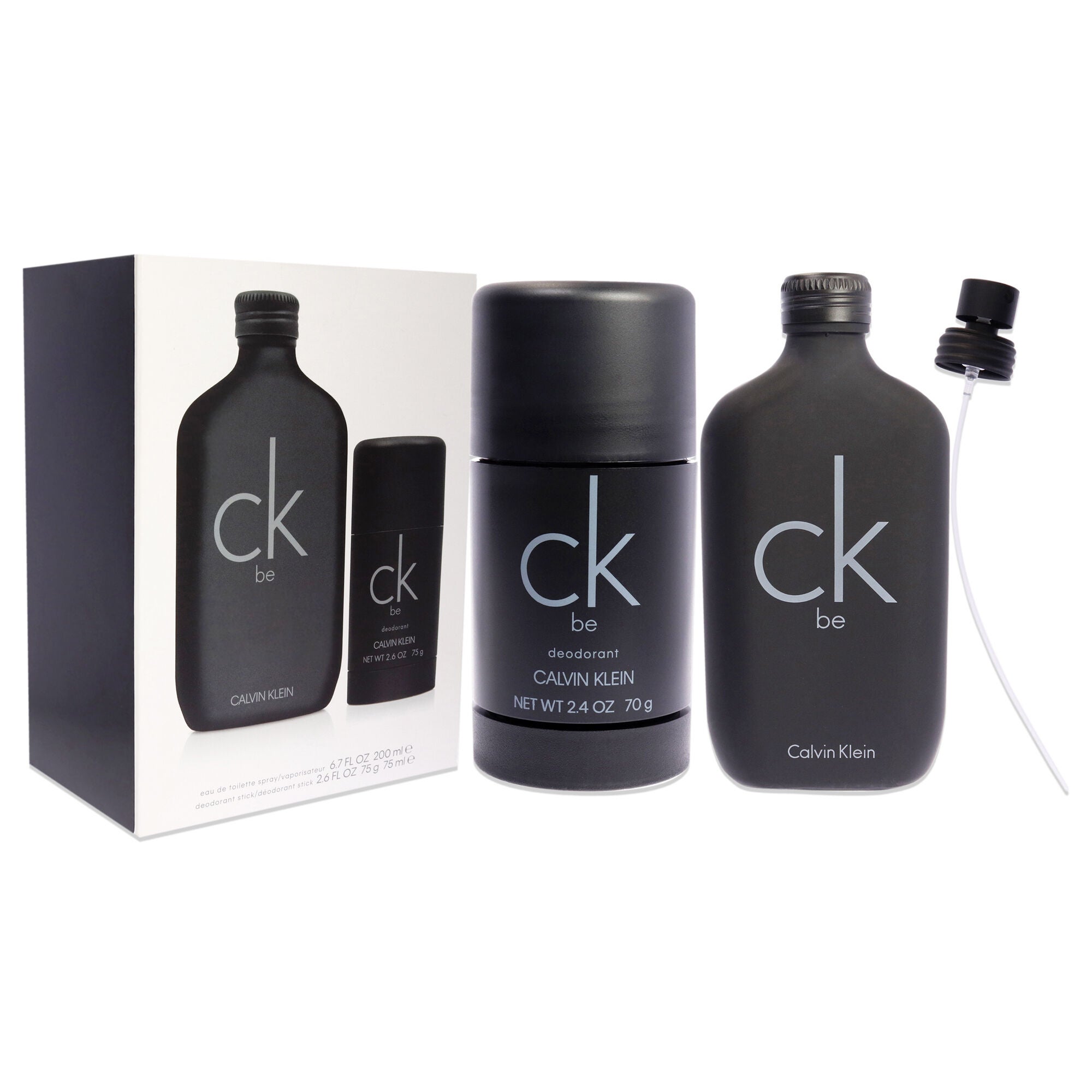 CK Be by Calvin Klein for Unisex - 2 Pc Gift Set 6.7oz EDT Spray, 2.6oz Deodorant Stick, See Description, alternate image number 1