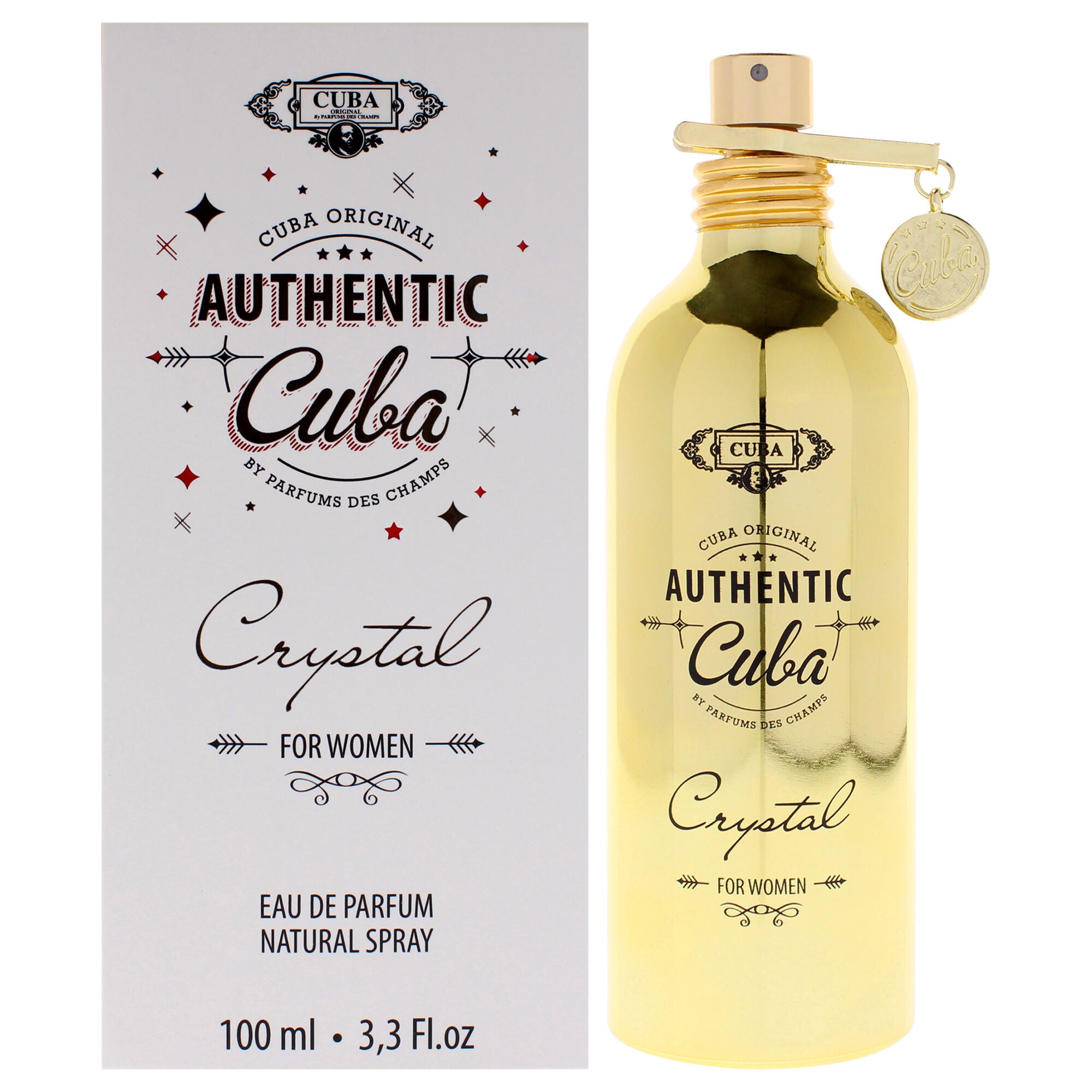 Cuba Authentic Crystal by Cuba for Women - 3.3 oz EDP Spray, See Description, hi-res image number 0