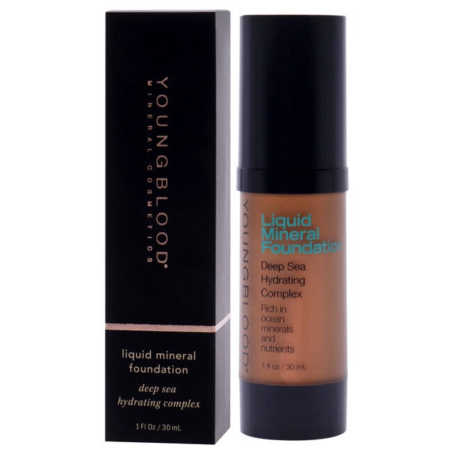 Liquid Mineral Foundation - Chestnut by Youngblood for Women - 1 oz Foundation, NA, alternate image number null