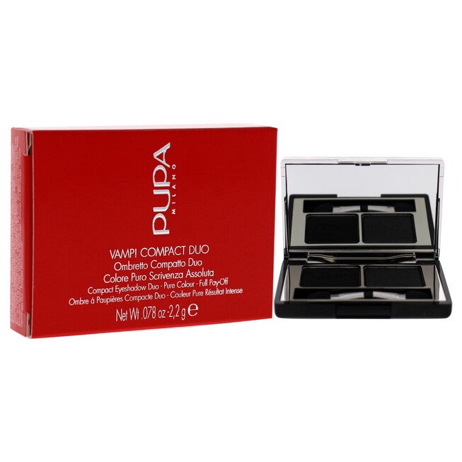 Vamp! Compact Duo Eyeshadow - 007 Dark Night by Pupa Milano for Women - 0.078 oz Eye Shadow, NA, alternate image number null