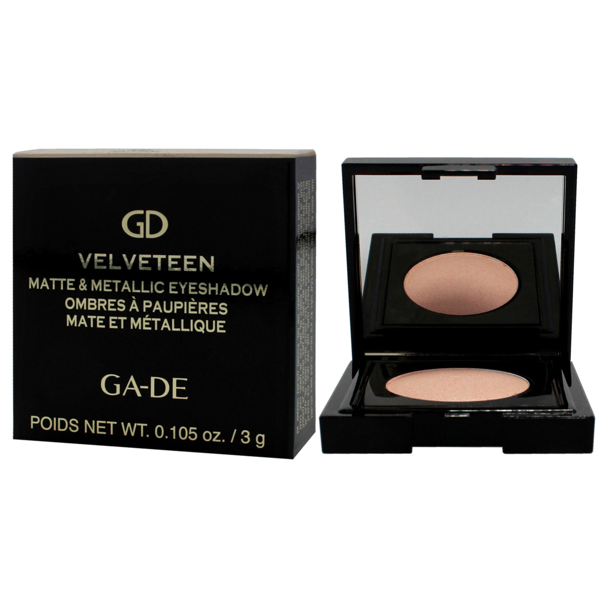 Velveteen Matte and Metallic Eyeshadow - 228 Natural by GA-DE for Women - 0.105 oz Eye Shadow, See Description, alternate image number 3