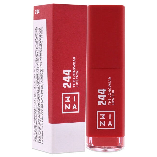 The Longwear Lipstick - 244 Red by 3INA for Women - 0.20 oz Lipstick, NA, alternate image number null