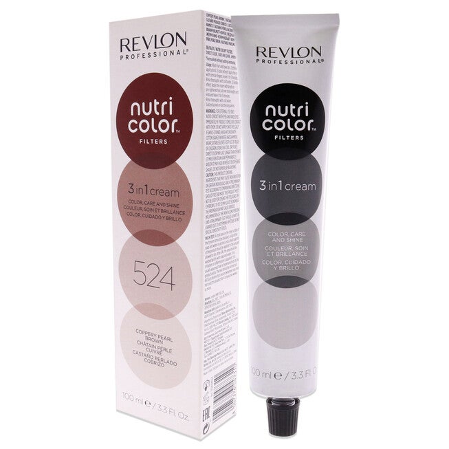 Nutri Color Cream - 524 Copper Pearl Brown by Revlon for Unisex - 3.3 oz Hair Color, , alternate image number null