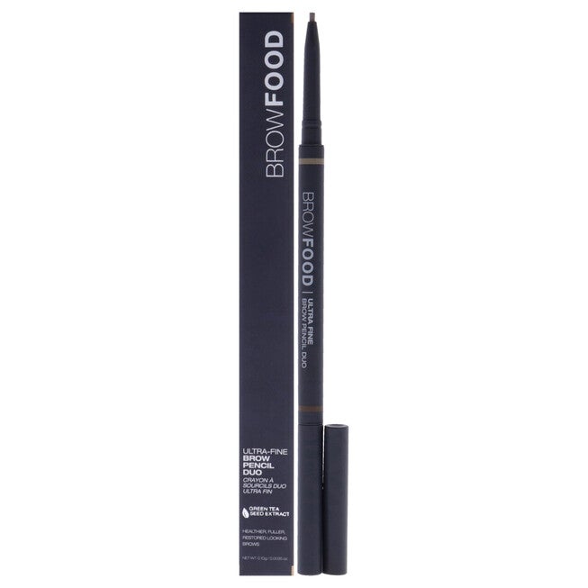 BrowFood Ultra Fine Brow Pencil Duo - Dark Blonde by LashFood for Women - 0.0035 oz Eyebrow Pencil, NA, hi-res image number null