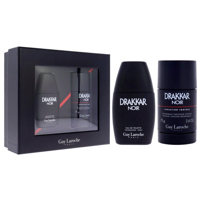 Drakkar Noir by Guy Laroche for Men - 2 Pc Gift Set 1oz EDT Spray, 2.6oz Deodorant Stick, , alternate image number null