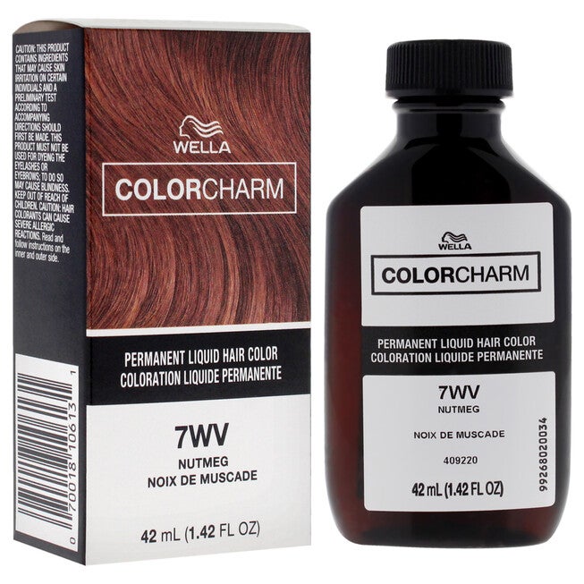 Color Charm Permanent Liquid Hair Color - 7WV Nutmeg by Wella for Unisex - 1.42 oz Hair Color, NA, alternate image number null