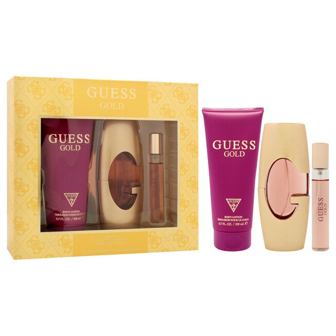 Guess Gold by Guess for Women - 3 Pc Gift Set 2.5oz EDP Spray, 0.5oz Travel Spray, 6.7oz Body Lotion, NA, alternate image number null