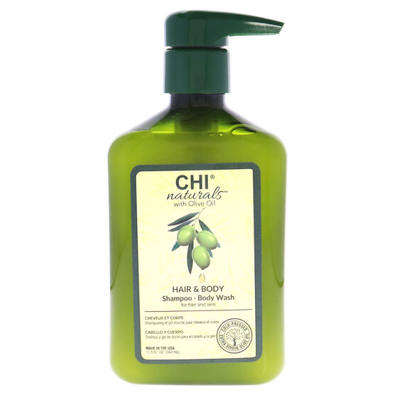 Olive Naturals Hair and Body Shampoo Body Wash by CHI for Unisex - 11.5 oz Body Wash, , alternate image number null