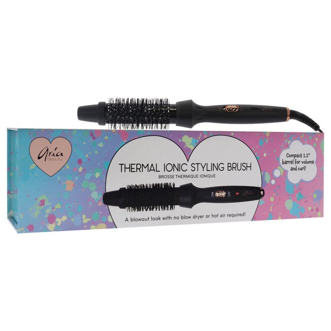 Thermal Ionic Styling Brush - Black by Aria Beauty for Women - 1.2 Inch Brush, NA, alternate image number null
