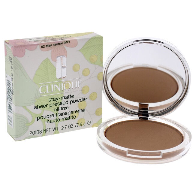 Stay-Matte Sheer Pressed Powder - 02 Stay Neutral (MF) - Dry Combination To Oi by Clinique for Women - 0.27 oz Powder, , alternate image number null