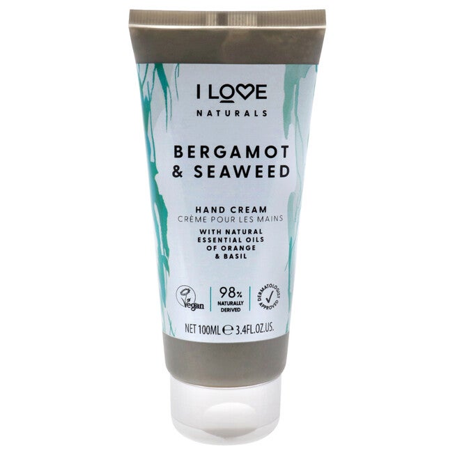 Naturals Hand Lotion - Bergamot and Seaweed by I Love Cosmetics for Women - 3.4 oz Cream, NA, hi-res image number null
