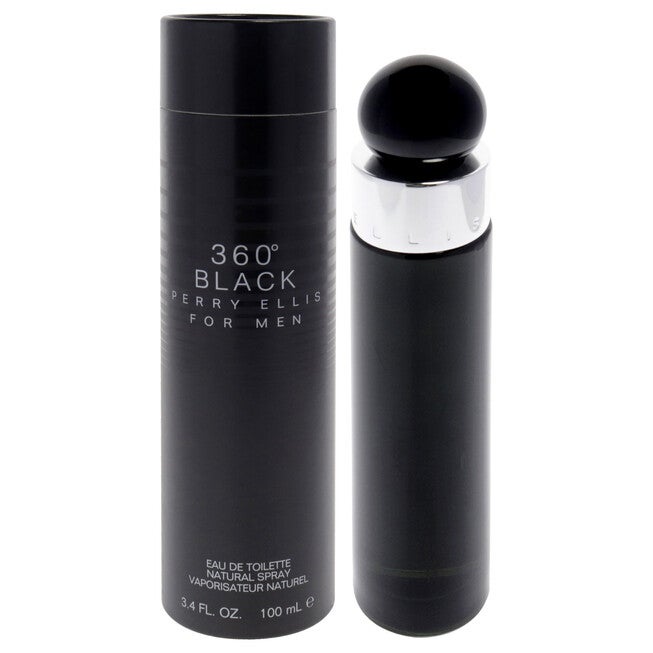 360 Black by Perry Ellis for Men - 3.4 oz EDT Spray, NA, hi-res image number null