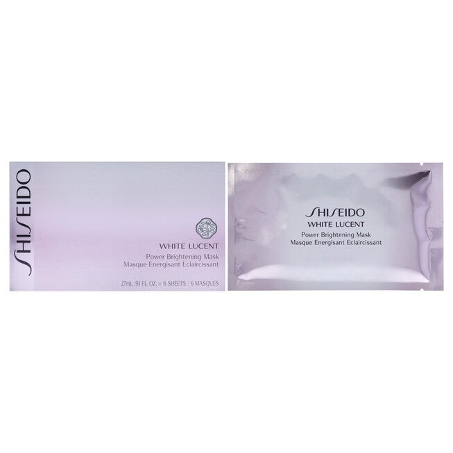 White Lucent Power Brightening Mask by Shiseido for Unisex - 6 x 0.91 oz Mask, NA, hi-res image number null