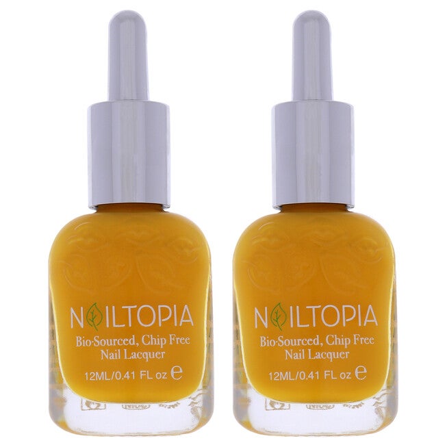 Bio-Sourced Chip Free Nail Lacquer - Glow Up by Nailtopia for Women - 0.41 oz Nail Polish - Pack of 2, NA, hi-res image number null