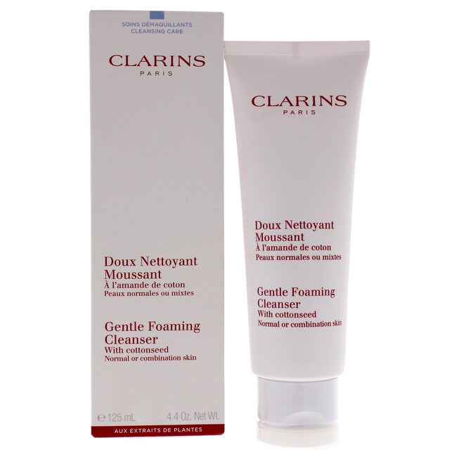 Gentle Foaming Cleanser With Cottonseed (Normal / Combination Skin by Clarins for Unisex - 4.4 oz Foaming Cleanser, NA, hi-res image number null
