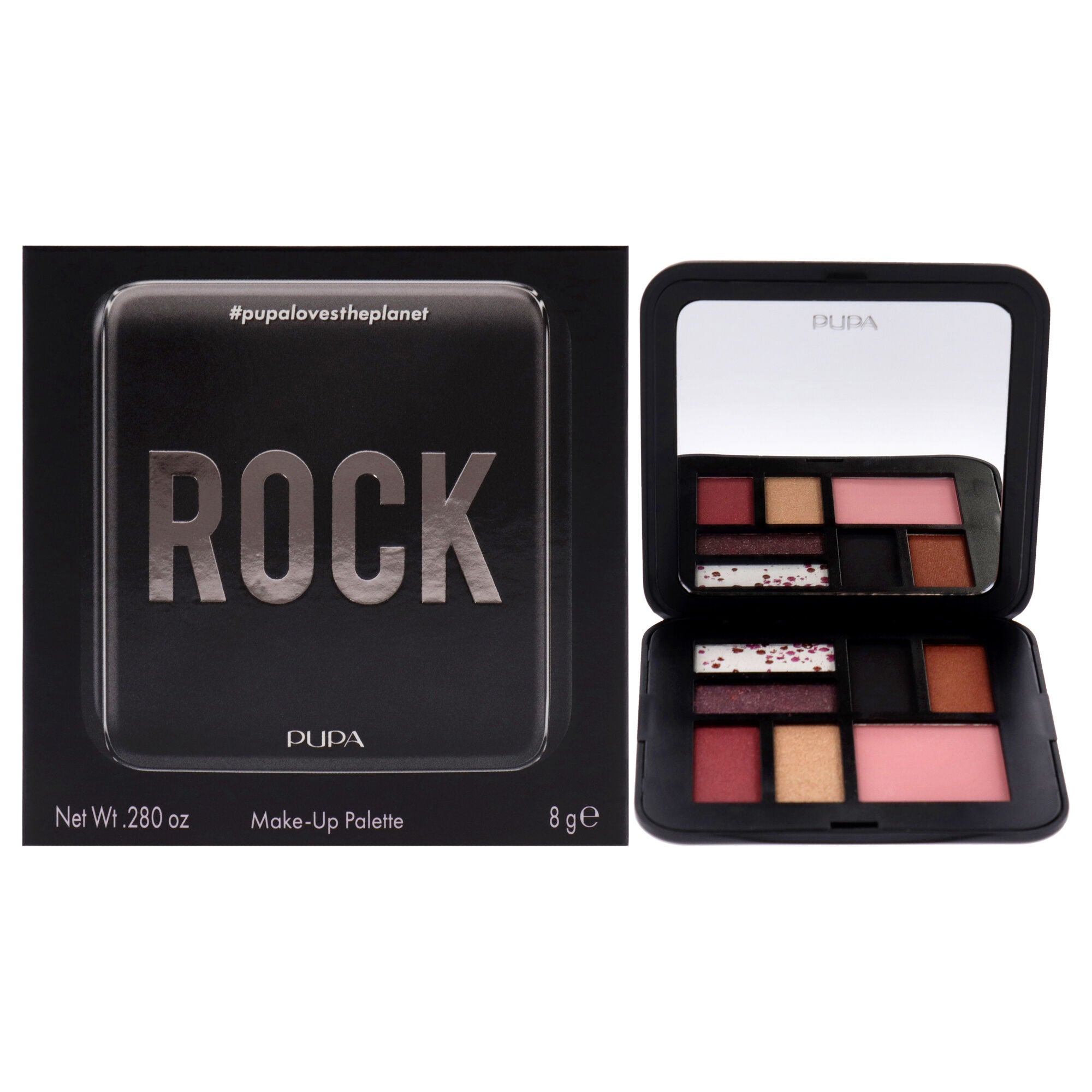 Make-Up Palette - 004 Rock by Pupa Milano for Women - 0.280 oz Makeup, See Description, hi-res image number 0