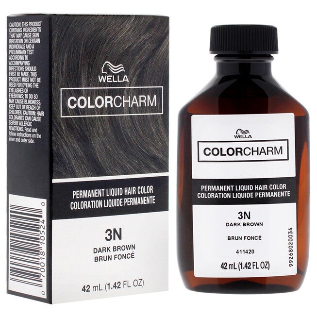 Color Charm Permanent Liquid Hair Color - 3N Dark Brown by Wella for Unisex - 1.42 oz Hair Color, NA, alternate image number null