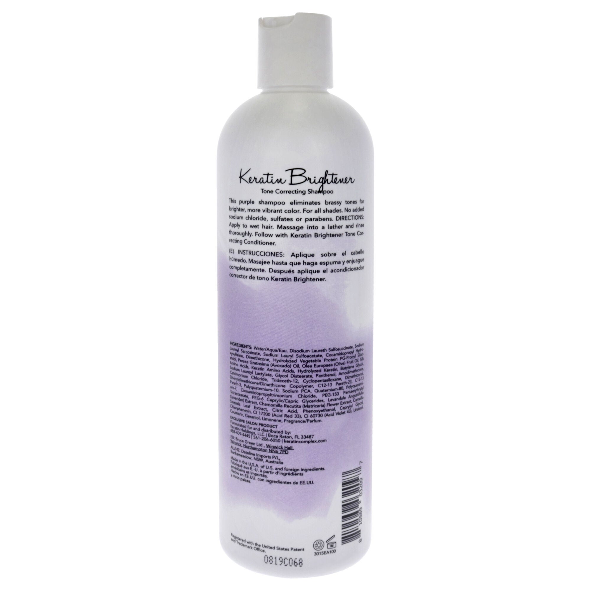 Keratin Brightener Shampoo by Keratin Perfect for Unisex - 12 oz Shampoo, See Description, alternate image number 2