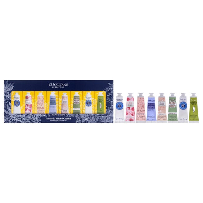 "Fantastic 8 Hand Creams Kit by LOccitane for Unisex - 8 x 1 oz Shea Dry Skin, Rose, Cherry Blossom, Lavender, Pivoine Flora, Almond, Hand Cream", See Description, hi-res image number null