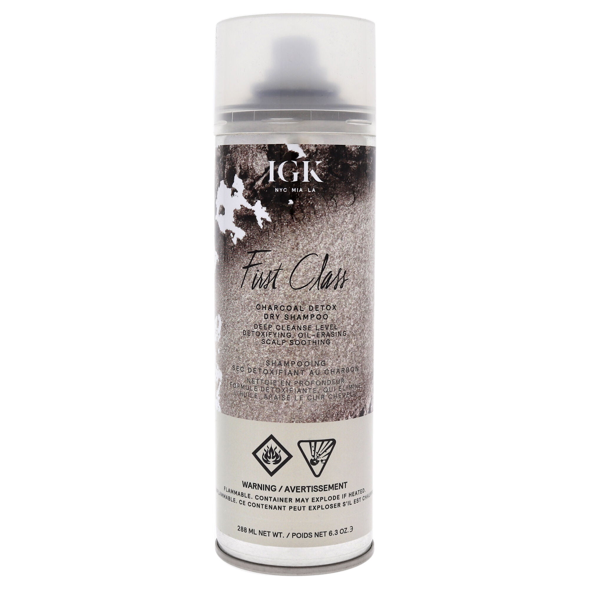 First Class Charcoal Detox Dry Shampoo by IGK for Unisex - 6.3 oz Dry Shampo, , alternate image number 2