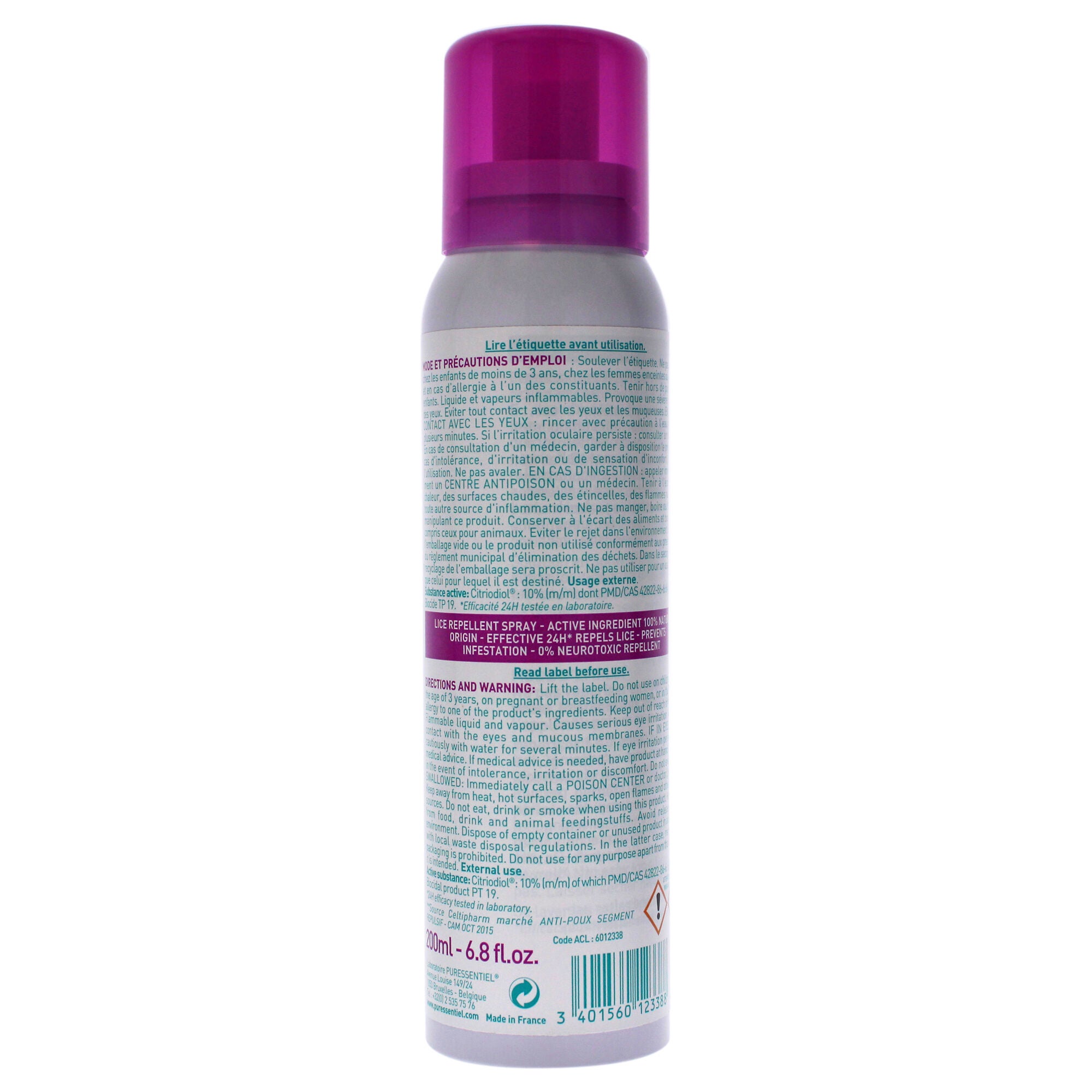 Anti-Lice Repellent Spray by Puressentiel for Unisex - 6.8 oz Lice Treatment, , alternate image number 3