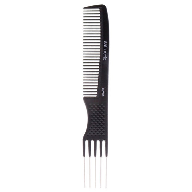 Dual Purpose Carbon Comb High Heat Resistant 8 by SalonChic for Unisex - 1 Pc Comb, NA, alternate image number null