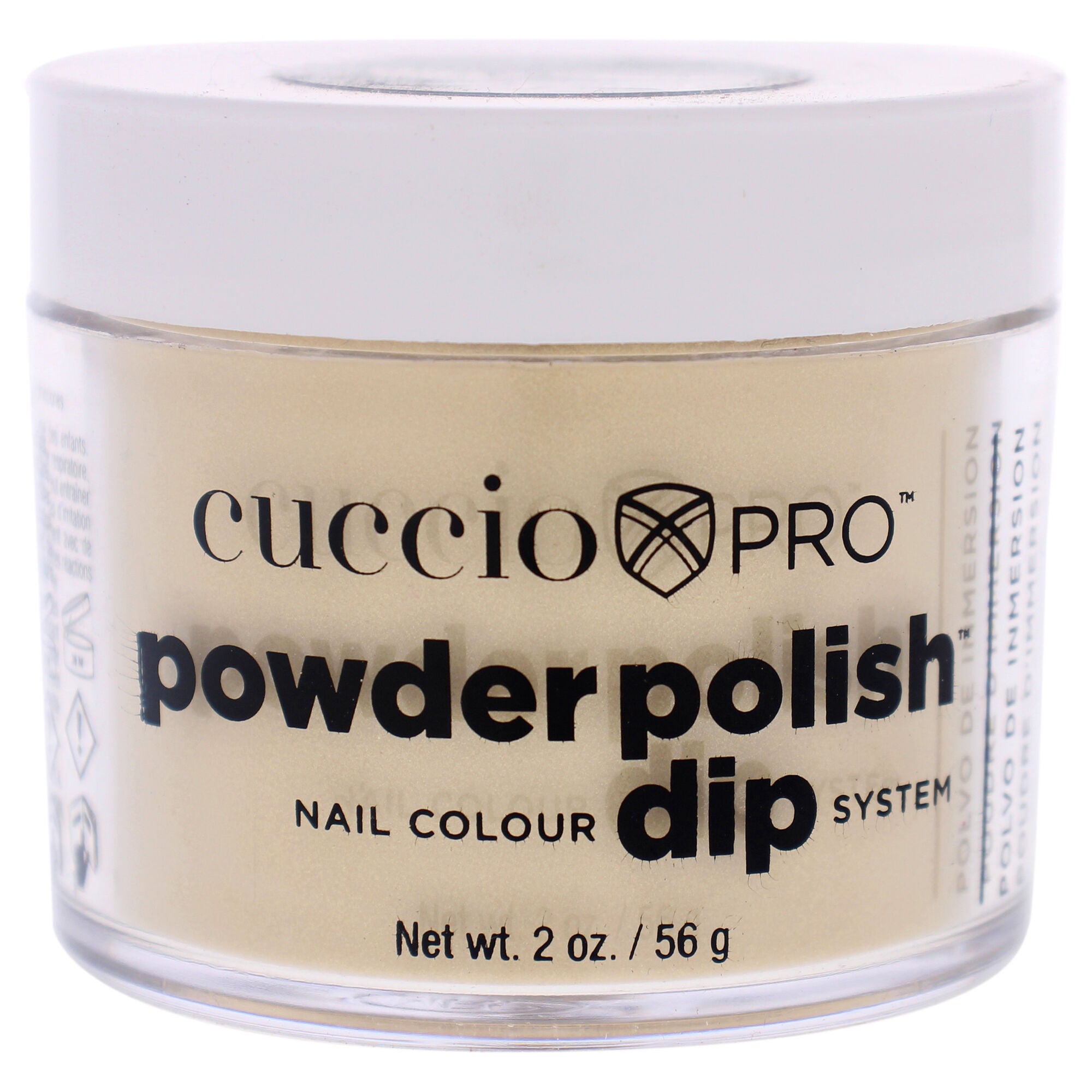 Pro Powder Polish Nail Colour Dip System - Metallic Lemon Gold by Cuccio Colour for Women - 1.6 oz Nail Powder, See Description, hi-res image number 0