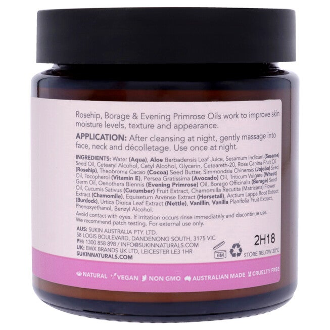 Sensitive Claming Night Cream by Sukin for Women - 4.06 oz Cream, See Description, alternate image number 2