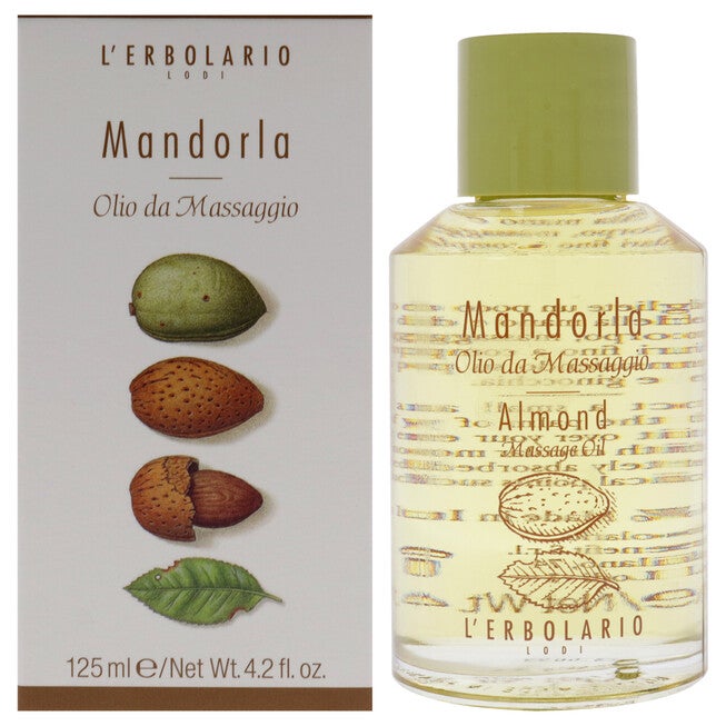 Massage Oil - Almond by LErbolario for Unisex - 4.2 oz Oil, See Description, hi-res image number 0